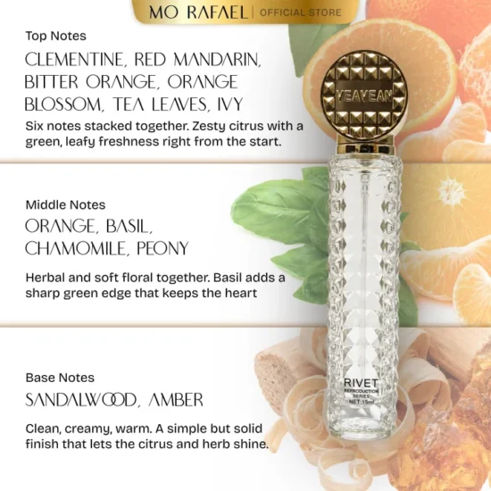 VEAVEAN Studded Edition – Citrus Basil Perfume 15ml