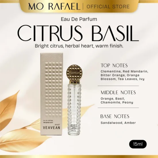 VEAVEAN Studded Edition – Citrus Basil Perfume 15ml